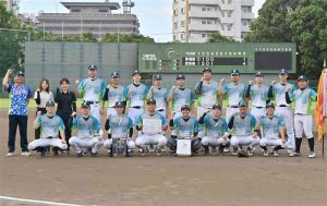 【一般】第70回熊本市民早起き野球大会　肥後銀行がチャンピオンシップ初優勝